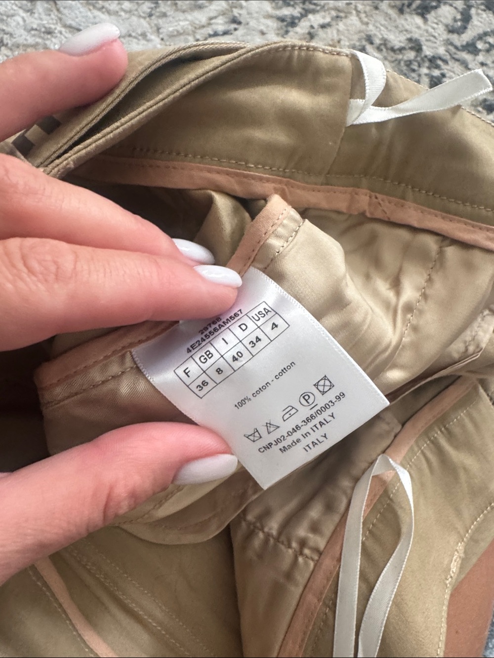 Dior Beige High-Waist Cotton Bermuda Shorts with J'Adior Belt - Picture 6 of 6